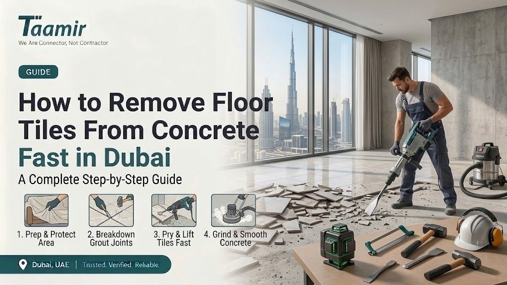 How to Remove Floor Tiles From Concrete Fast in Dubai: A Complete Step-by-Step Guide