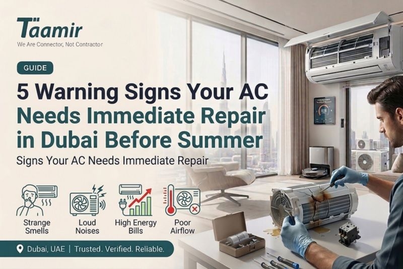 5 Warning Signs Your AC Needs Immediate Repair in Dubai Before Summer