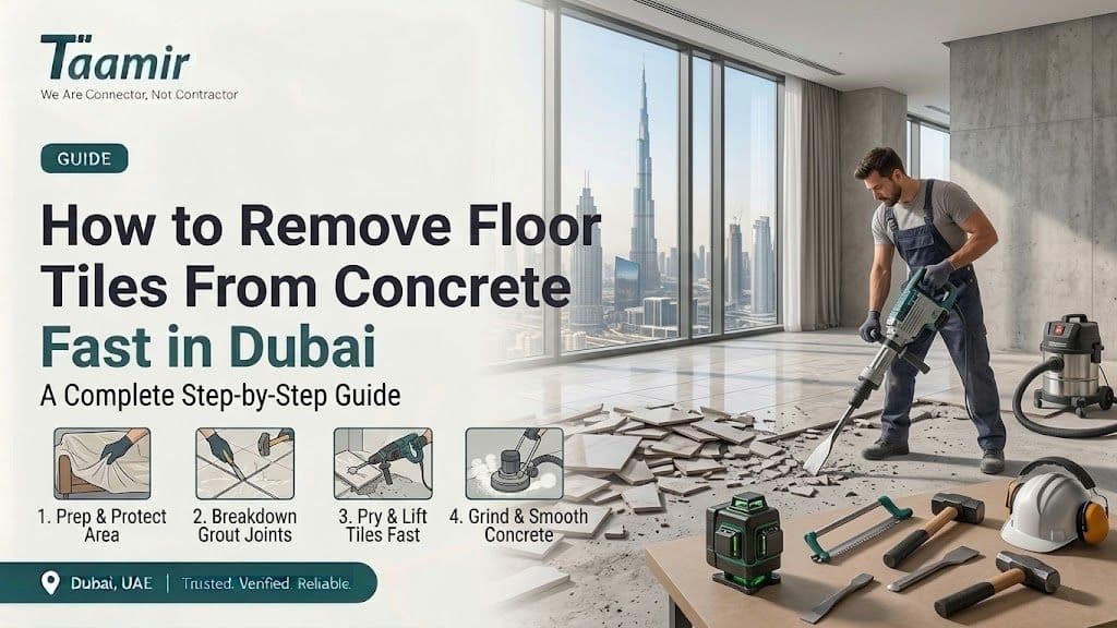 How to Remove Floor Tiles From Concrete Fast in Dubai: A Complete Step-by-Step Guide