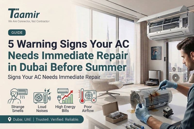 5 Warning Signs Your AC Needs Immediate Repair in Dubai Before Summer