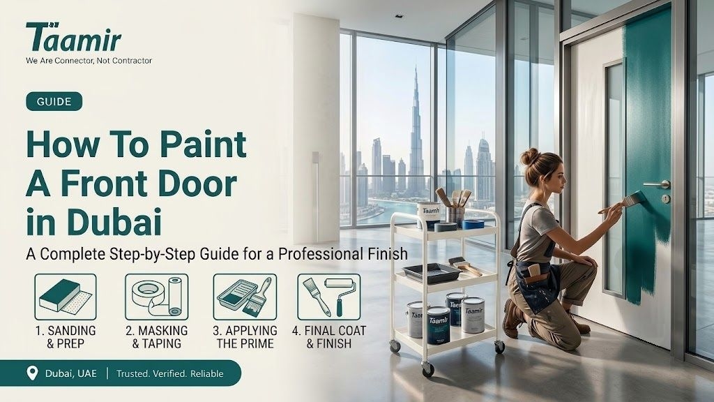 How To Paint A Front Door in Dubai: A Complete Step-by-Step Guide for a Professional Finish
