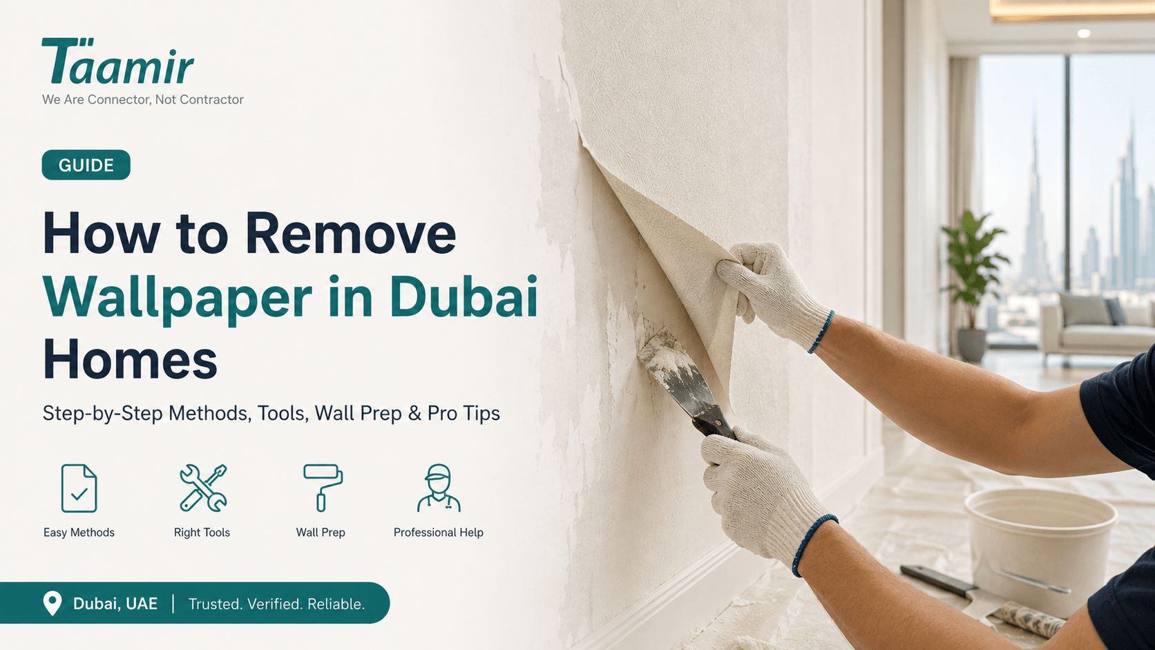How to Remove Wallpaper in Dubai Homes | Step-by-Step Guide