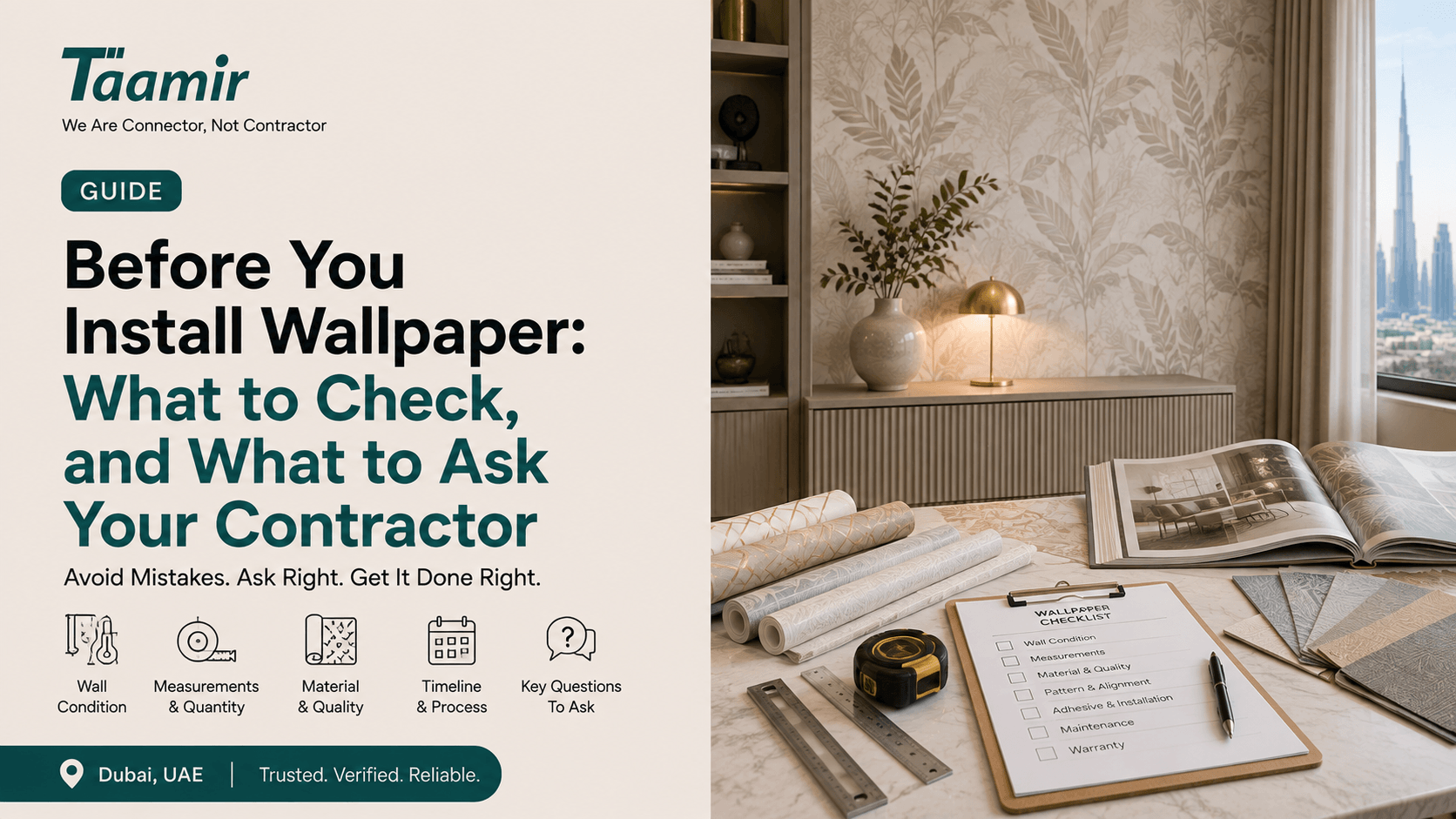Before You Install Wallpaper: What to Check, and What to Ask Your Contractor