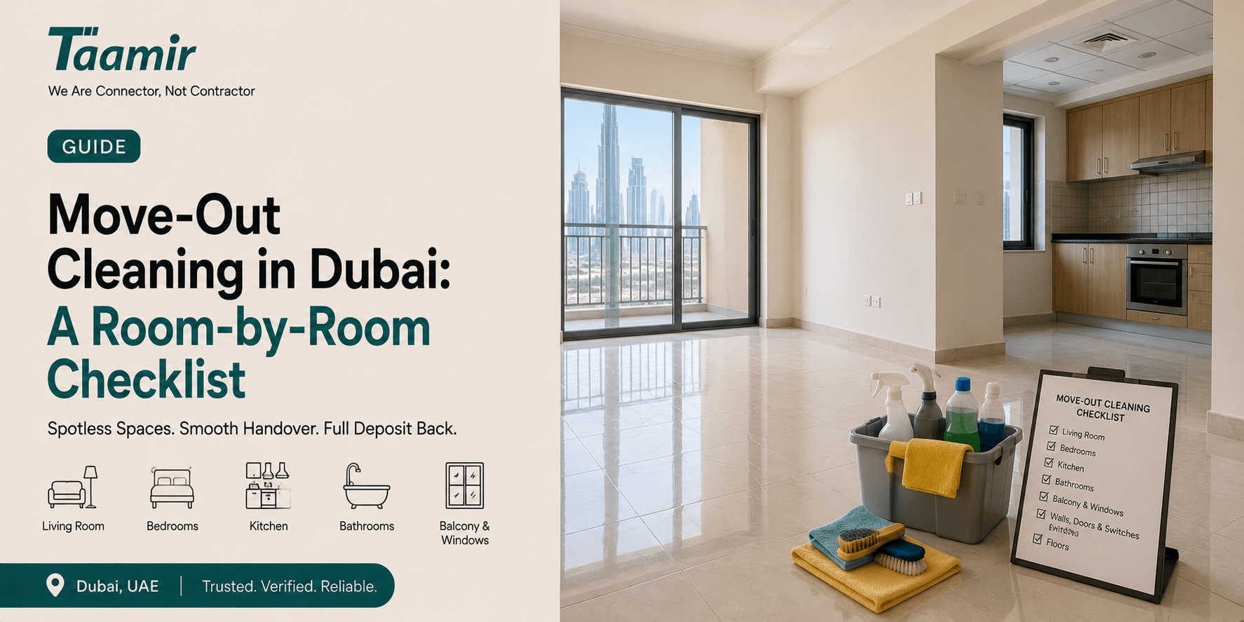Move-Out Cleaning in Dubai: A Room-by-Room Checklist