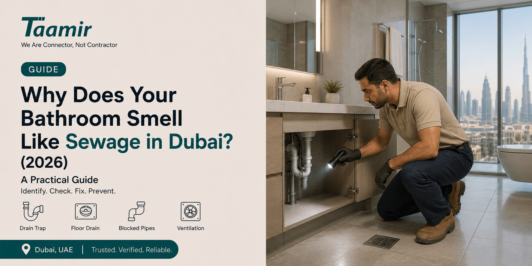 Why Does Your Bathroom Smell Like Sewage in Dubai? (2026)