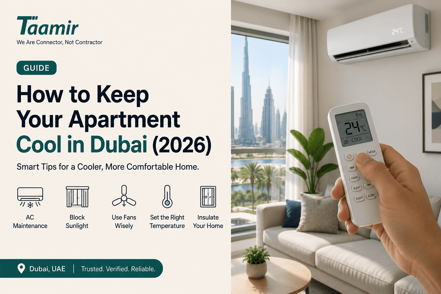 How to Keep Your Apartment Cool in Dubai (2026)