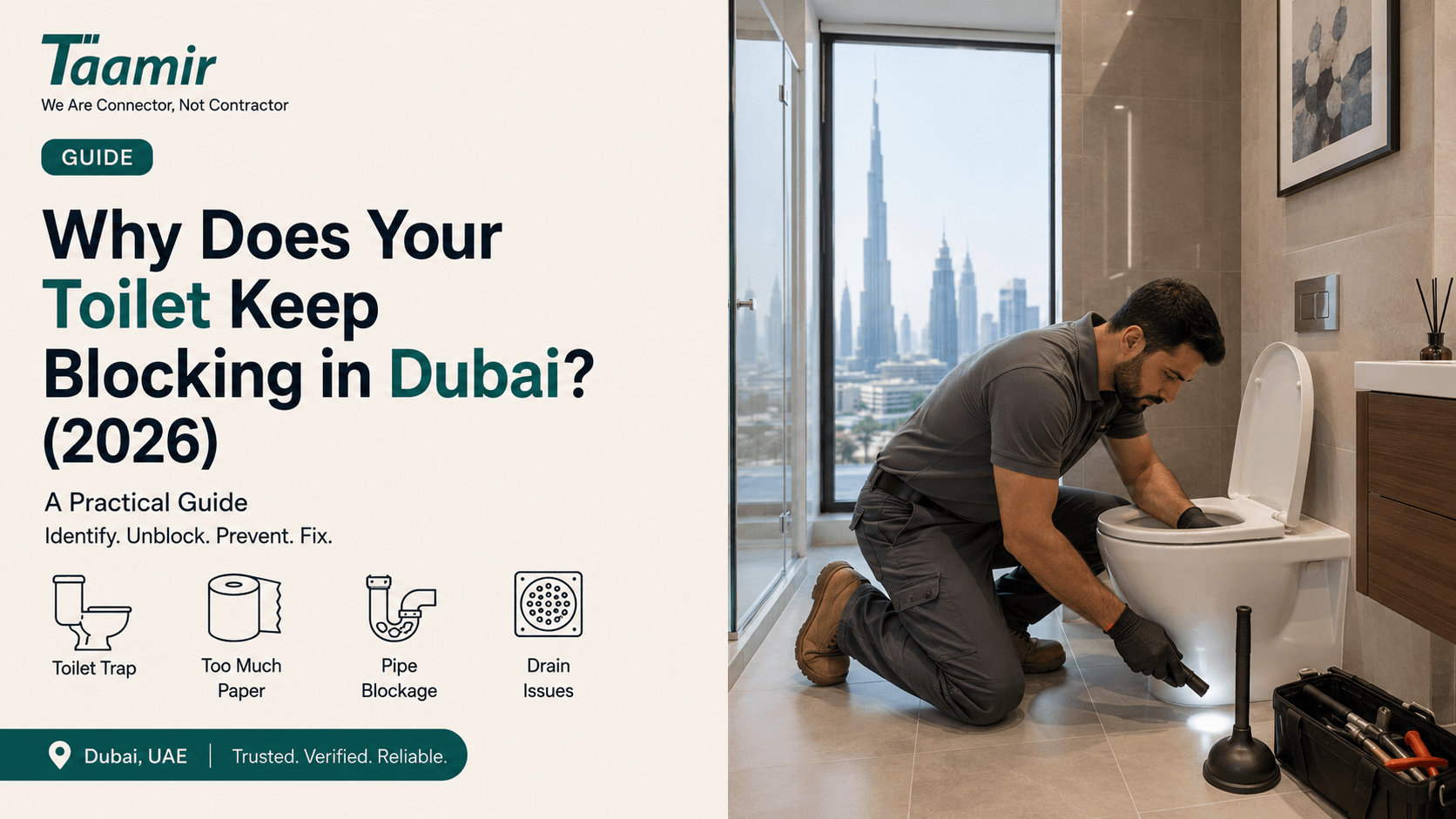 Why Does Your Toilet Keep Blocking in Dubai? (2026)