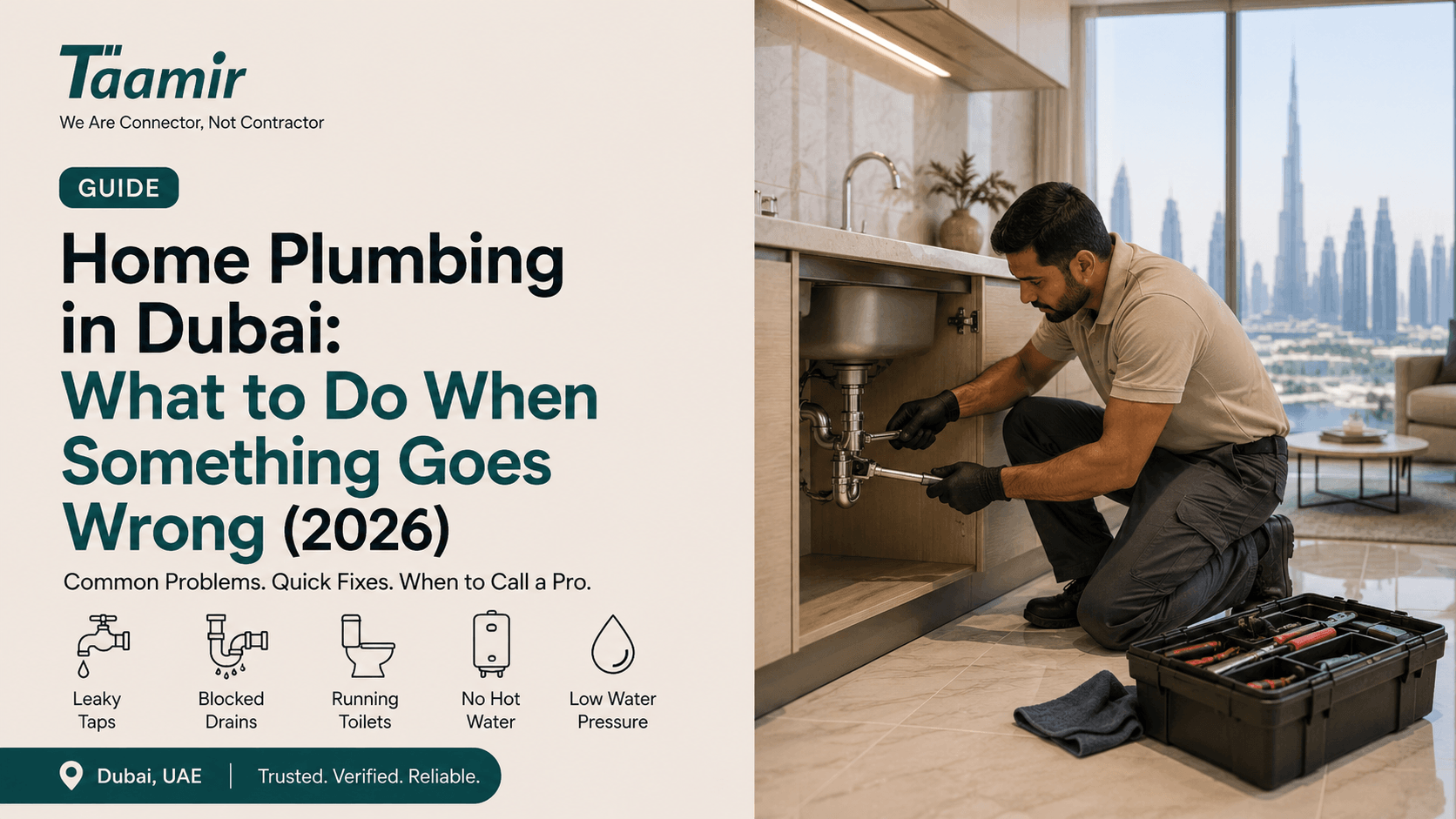 Home Plumbing in Dubai: What to Do When Something Goes Wrong (2026)