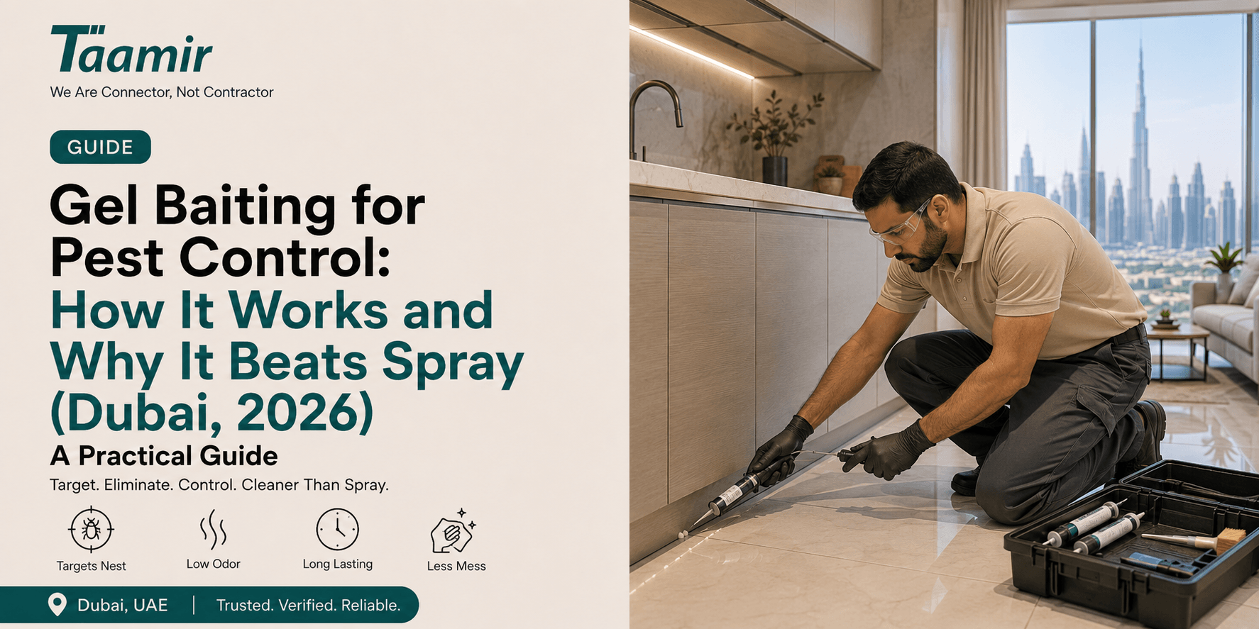 Gel Baiting for Pest Control: How It Works and Why It Beats Spray (Dubai, 2026)