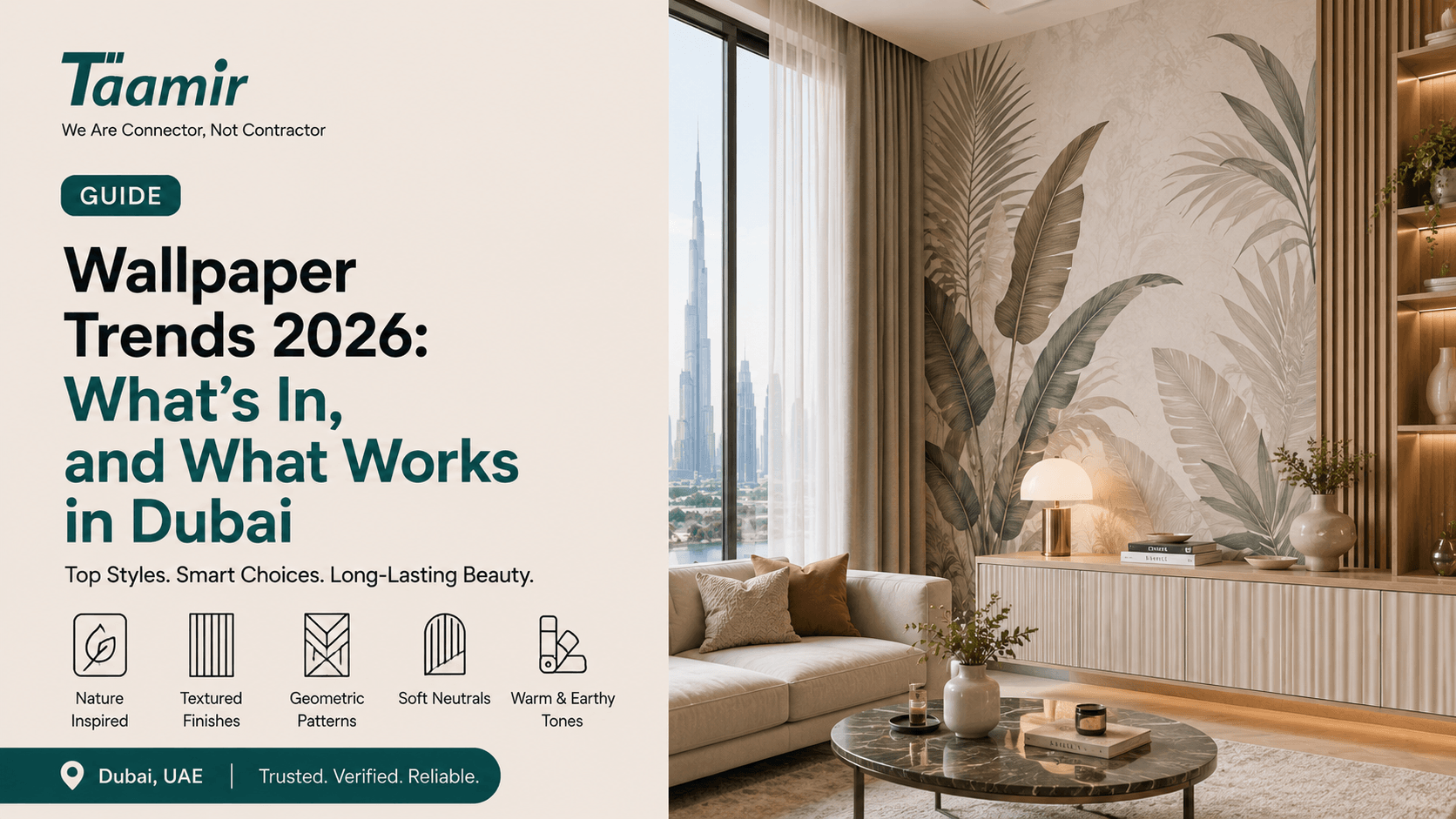 Wallpaper Trends 2026: What’s In, and What Works in Dubai