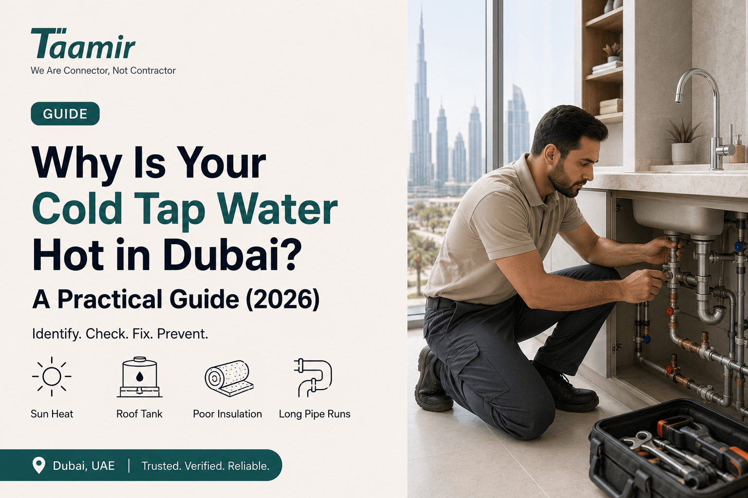 Why Is Your Cold Tap Water Hot in Dubai? (2026)