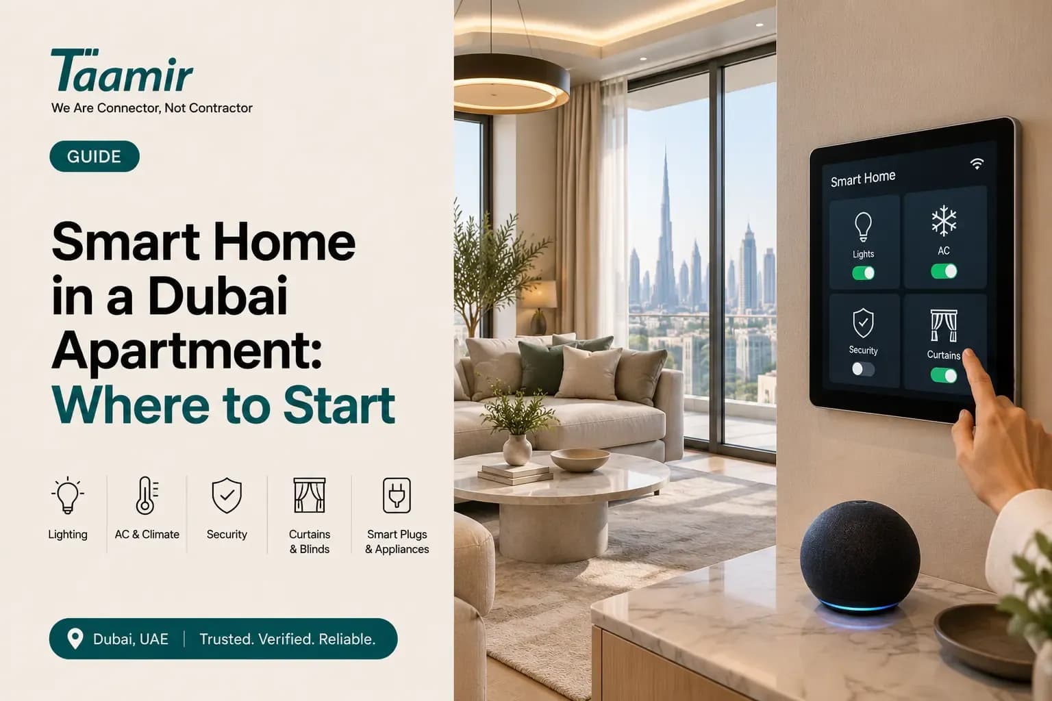 Smart Home in a Dubai Apartment