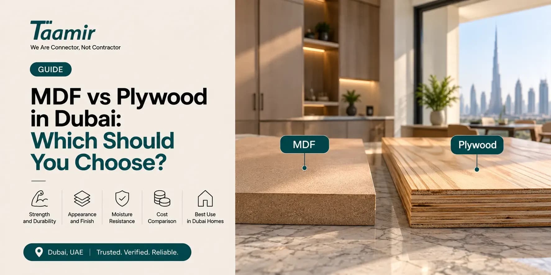 MDF vs Plywood in Dubai: Which Should You Choose?