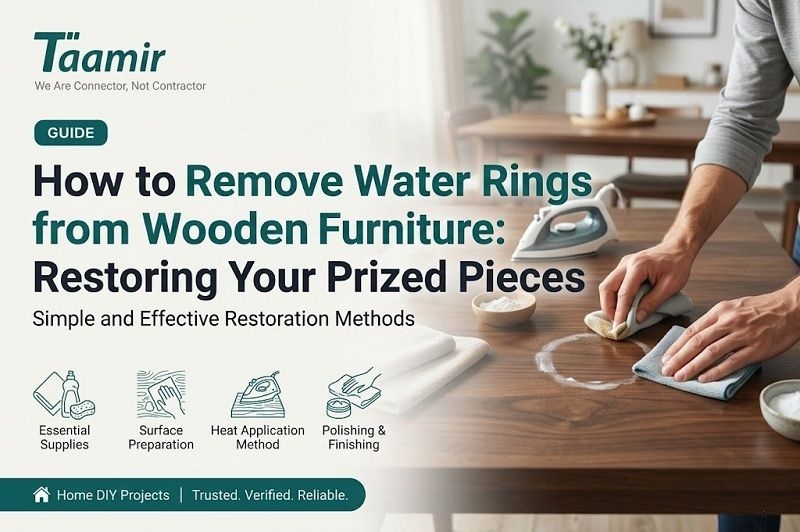 How to Remove Water Rings from Wooden Furniture