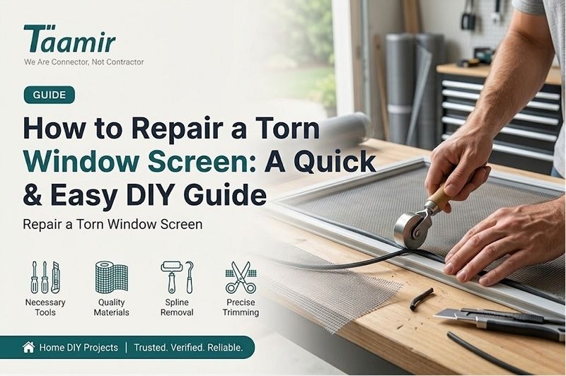 How to Repair a Torn Window Screen: A Complete Step-by-Step DIY Guide