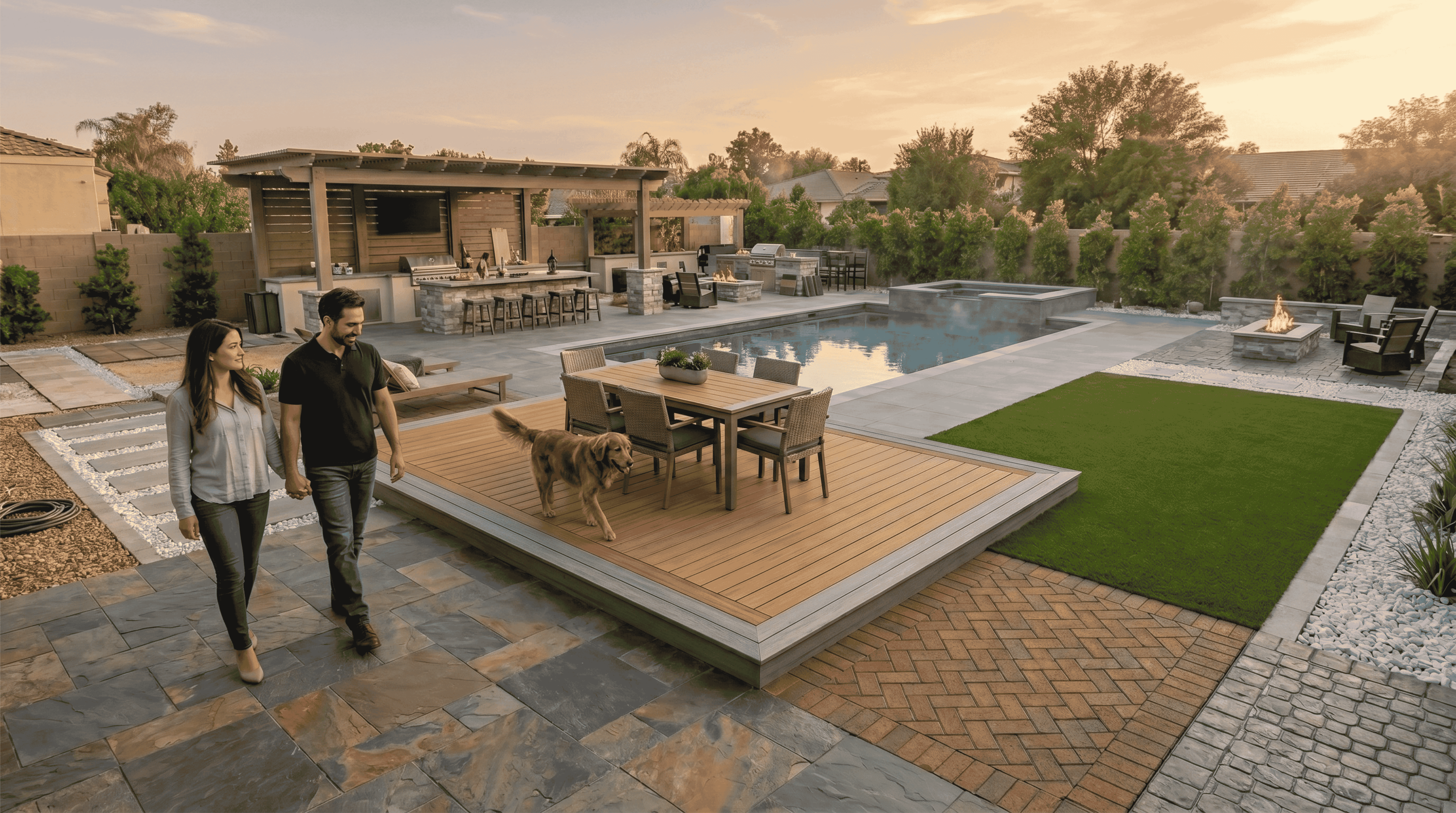 The Best Outdoor Flooring for Dubai Homes — Terraces, Gardens, Pool Areas & Balconies