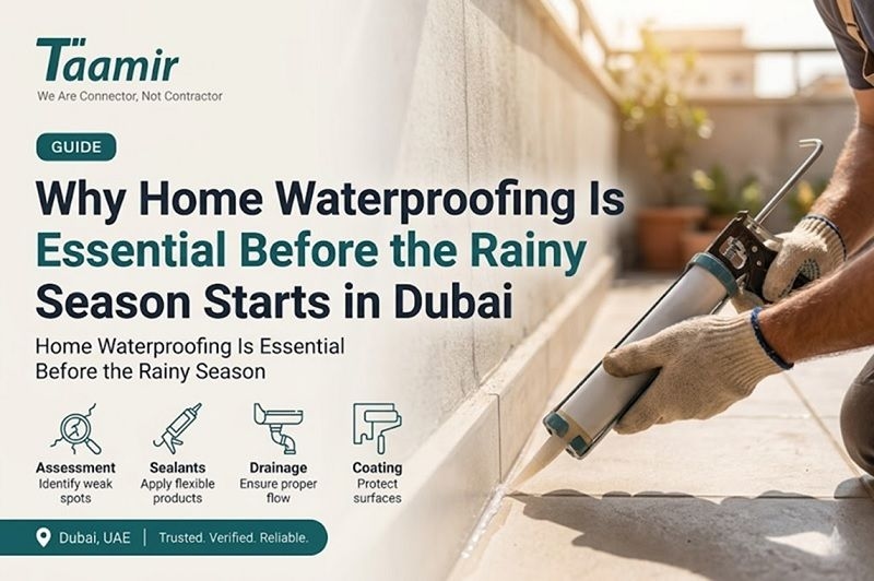 Why Home Waterproofing Is Essential Before the Rainy Season Starts in Dubai